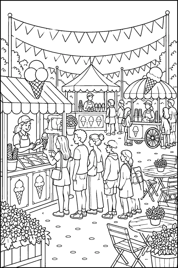 Ice Cream Fair Scene