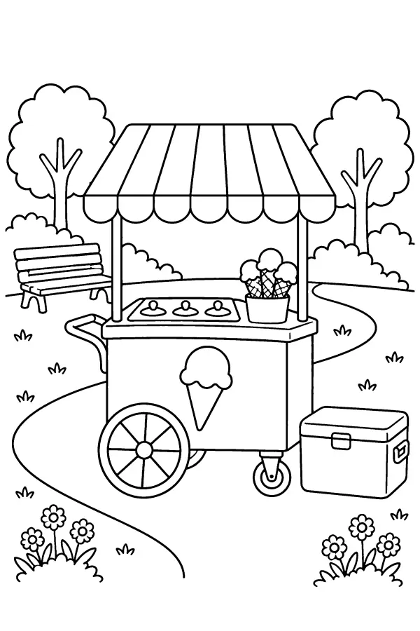 Park Ice Cream Cart