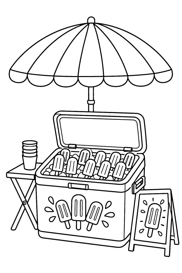 Popsicle Stall Scene