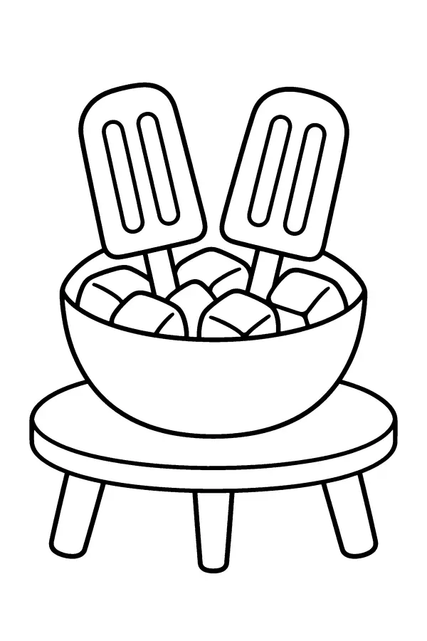 Popsicles In Bowl