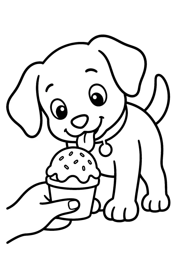 Puppy Treat Lick