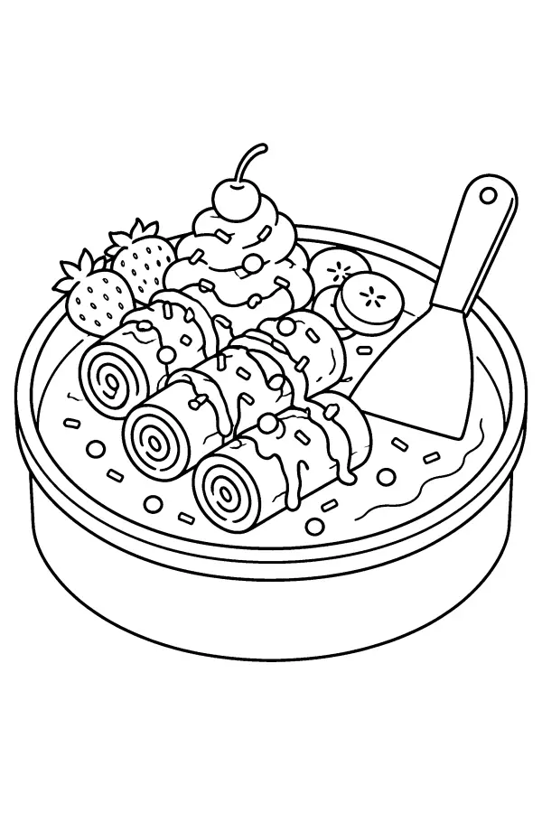 Rolled Ice Cream Bowl