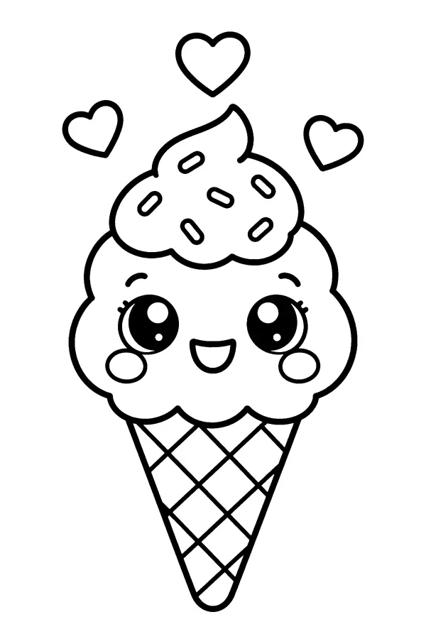 Smiling Ice Cream Treat