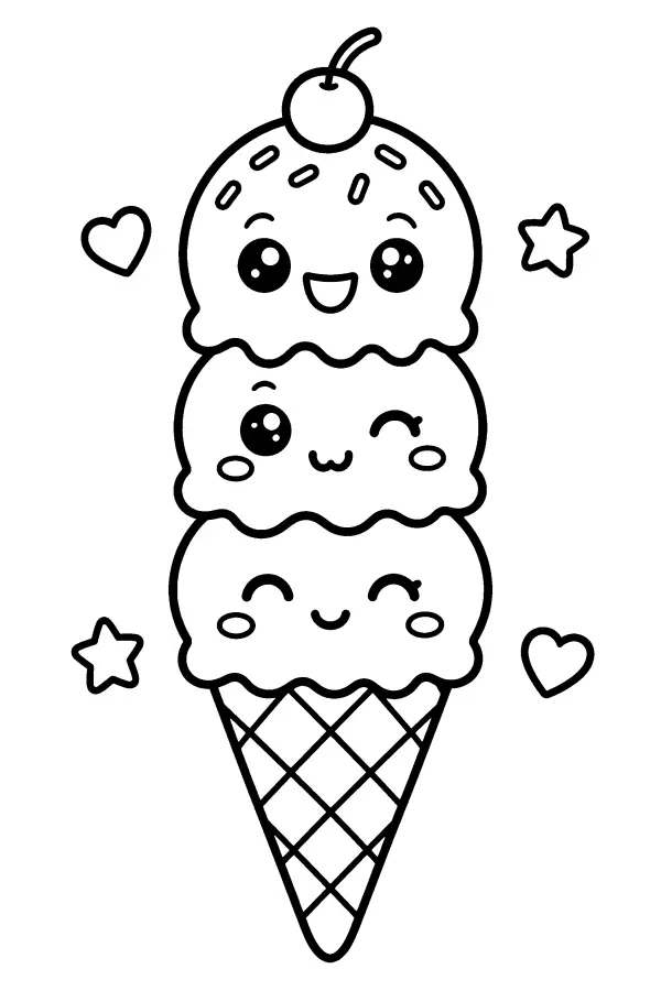 Stacked Scoop Cone