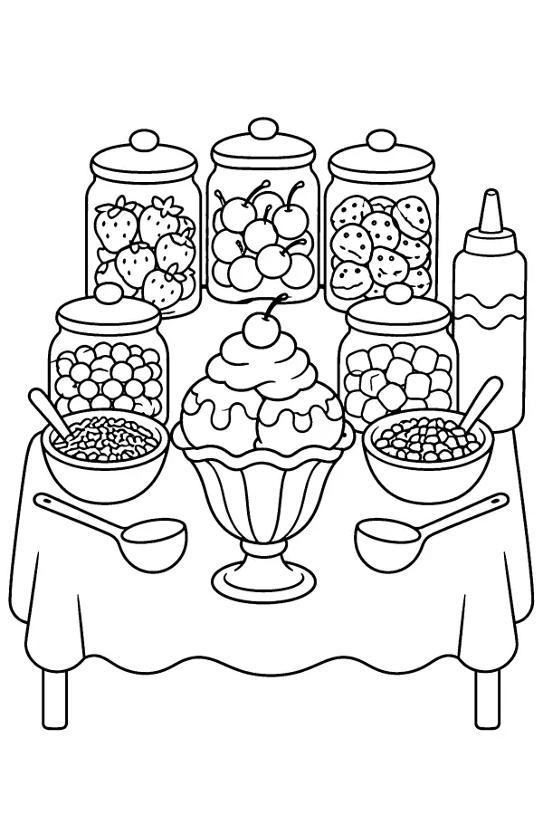 Sundae Topping Bar