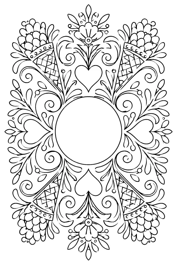 Symmetrical Folk Border