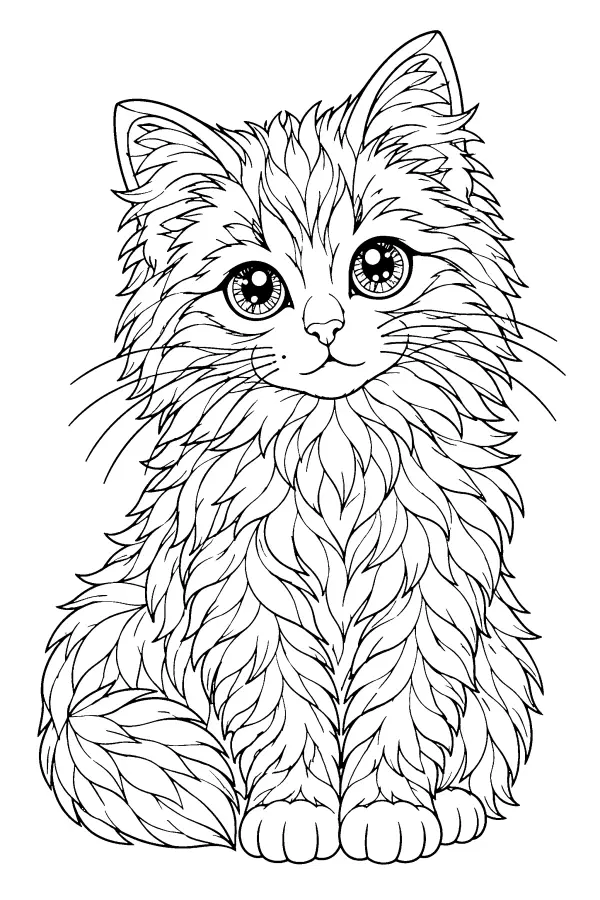 Fluffy Eyed Kitten