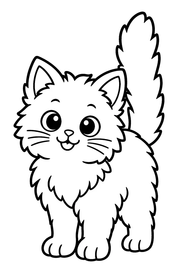 Fluffy Kitten Stance