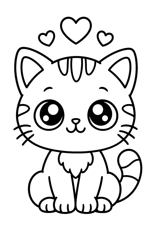 Hearted Kitten