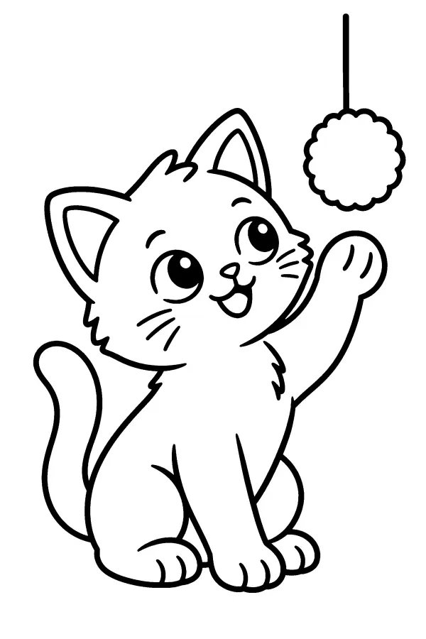 Kitten And Pom Pom
