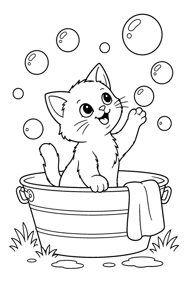 Kitten Bubble Bath