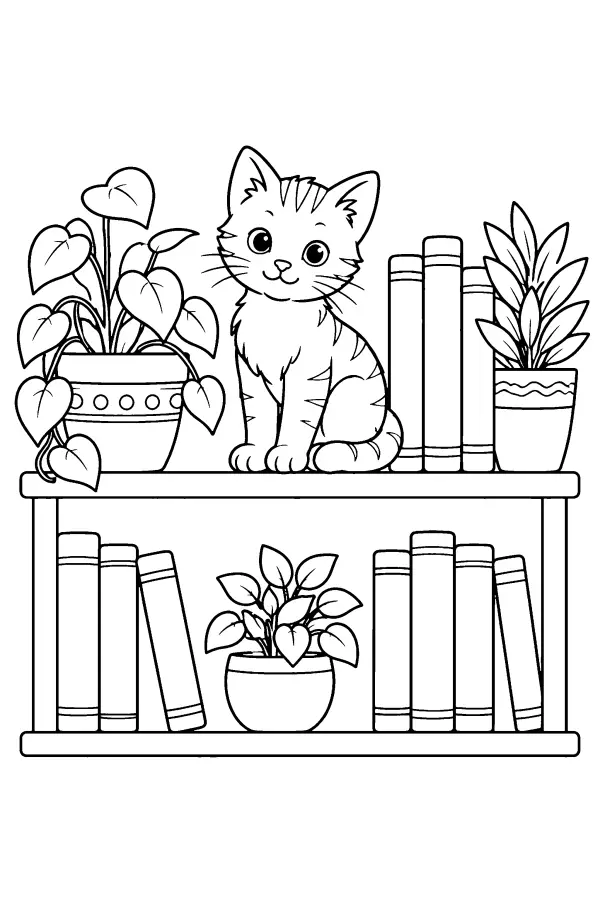 Kitten On Shelf