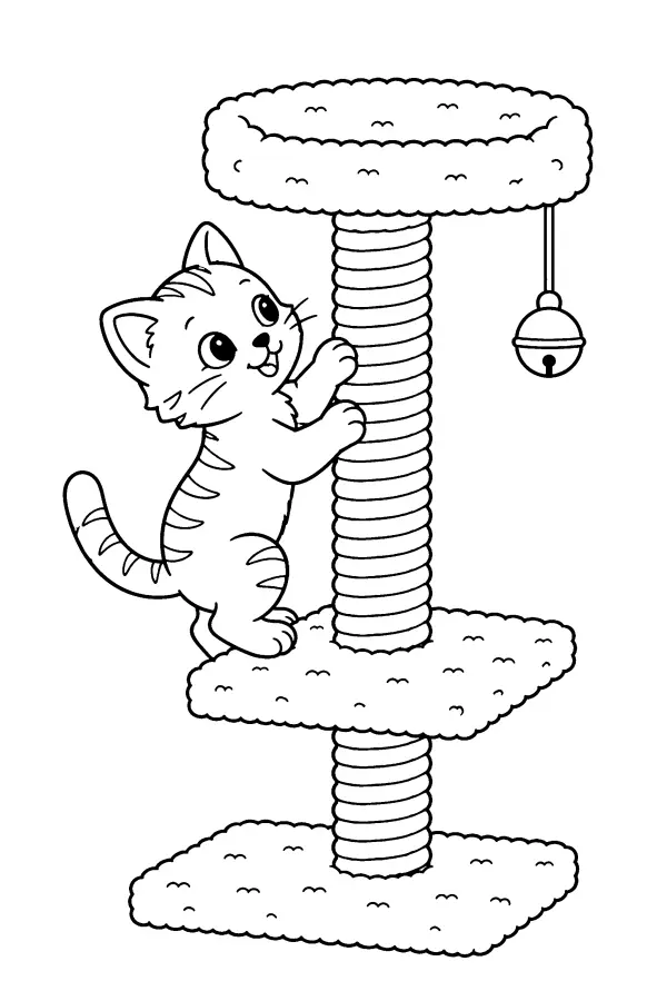Kitten On Tower