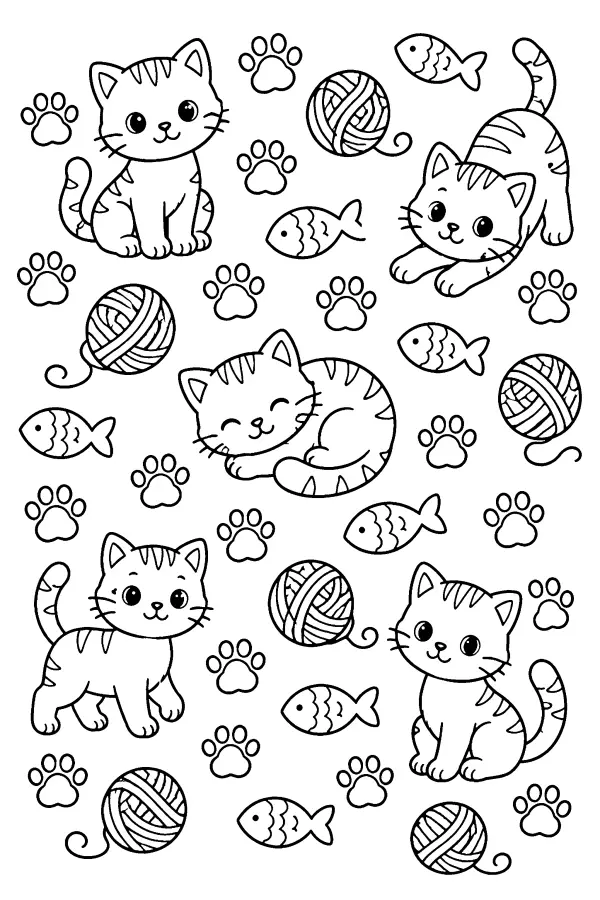 Kitten Pattern Mix