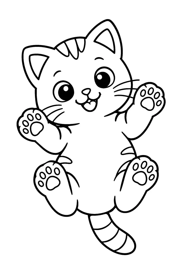 Playful Kitten Pose