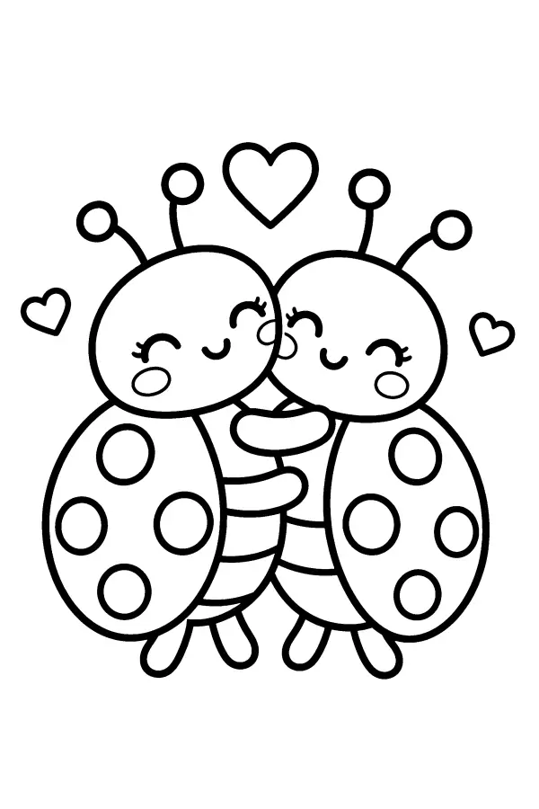 Hugging Ladybugs