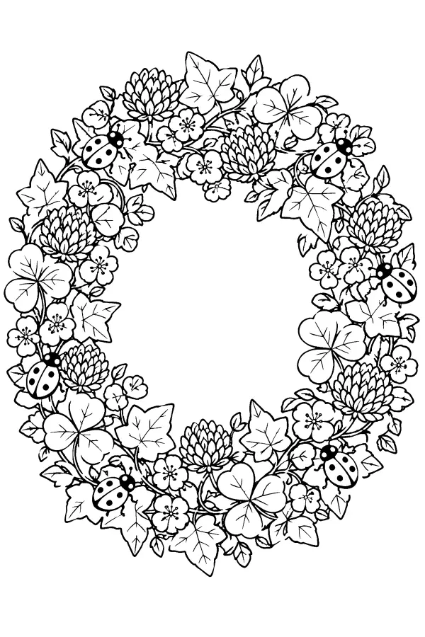 Ivy Clover Wreath
