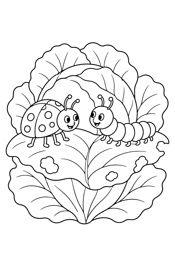 Ladybug And Caterpillar