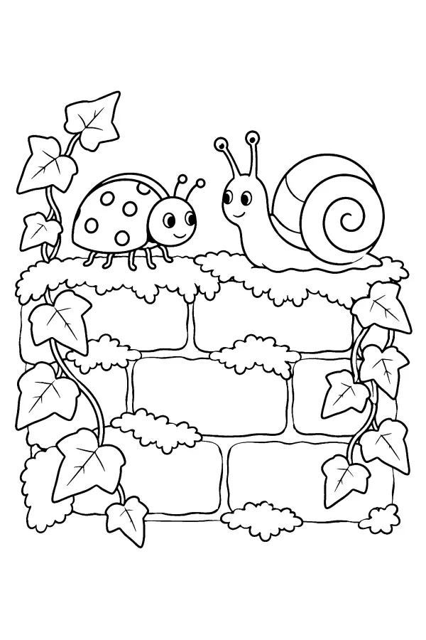 Ladybug and Snail Wall