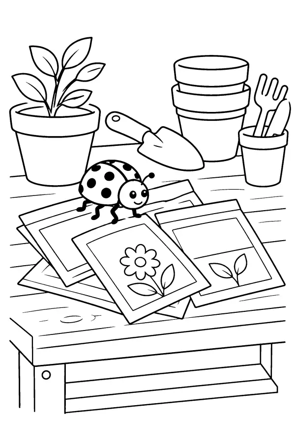 Ladybug Seed Packets