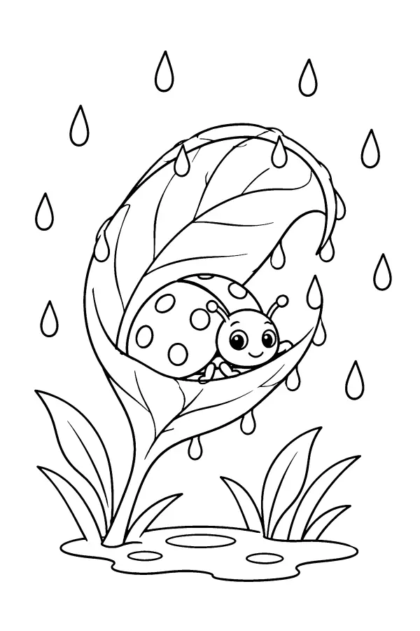 Rainy Leaf Refuge