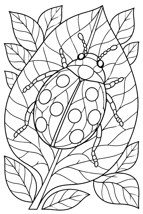 Stained Glass Ladybug