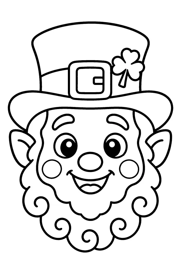 Bearded Leprechaun Face