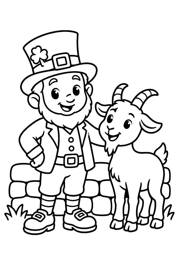 Leprechaun And Goat