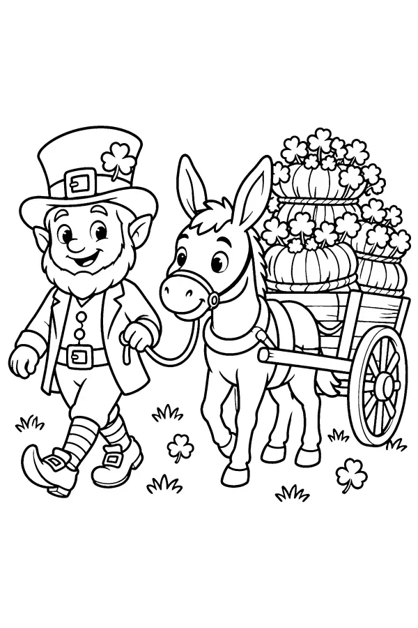 Leprechaun Cart Clover