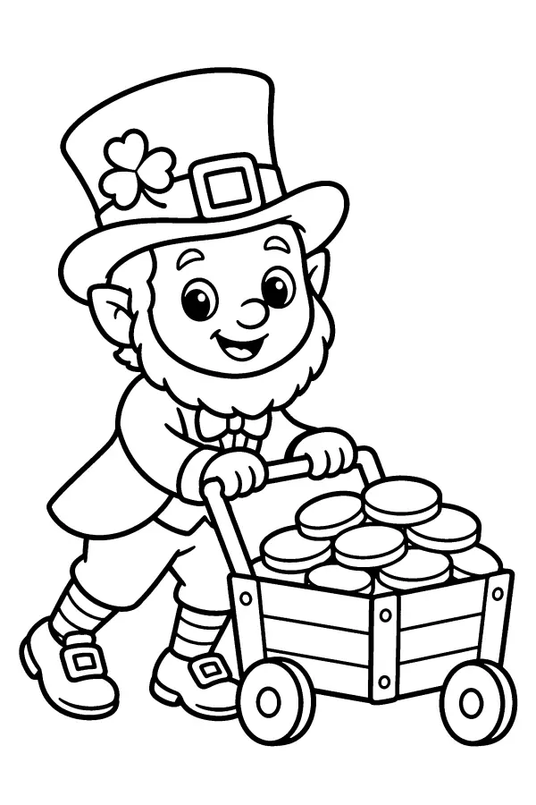 Leprechaun Cart Coins
