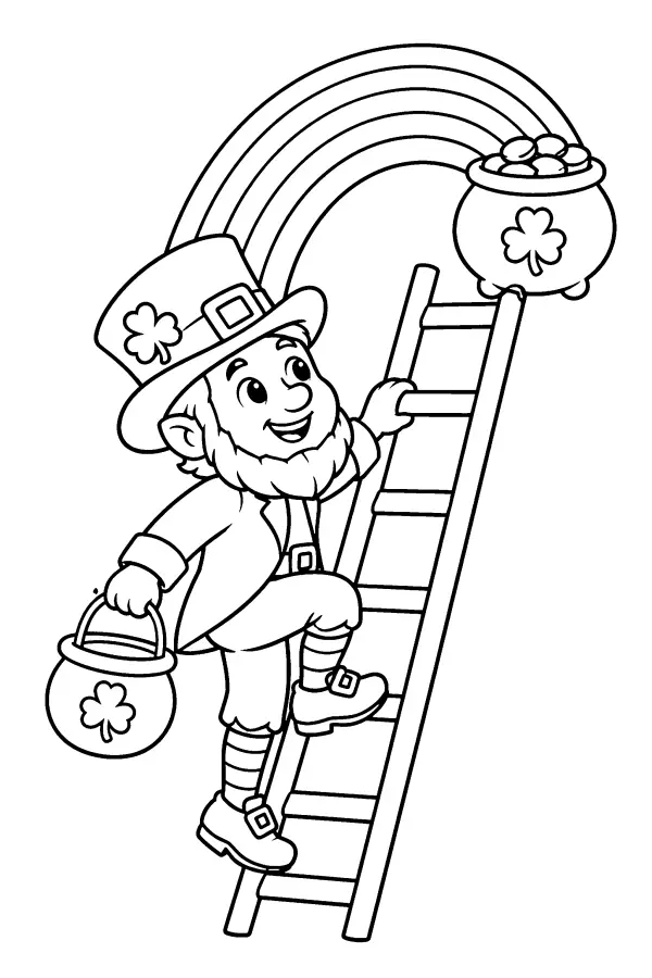 Leprechaun On Ladder