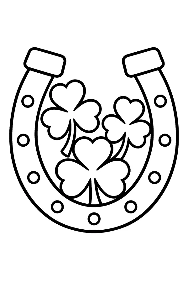 Lucky Horseshoe Clovers