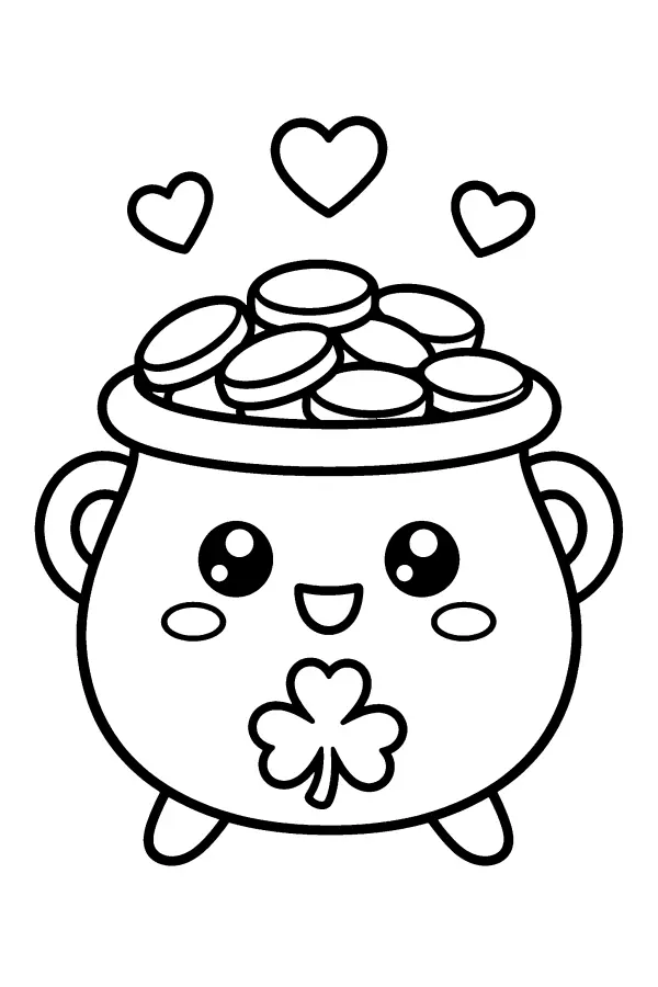 Lucky Pot Of Hearts