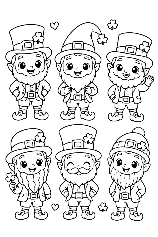 Six Little Leprechauns