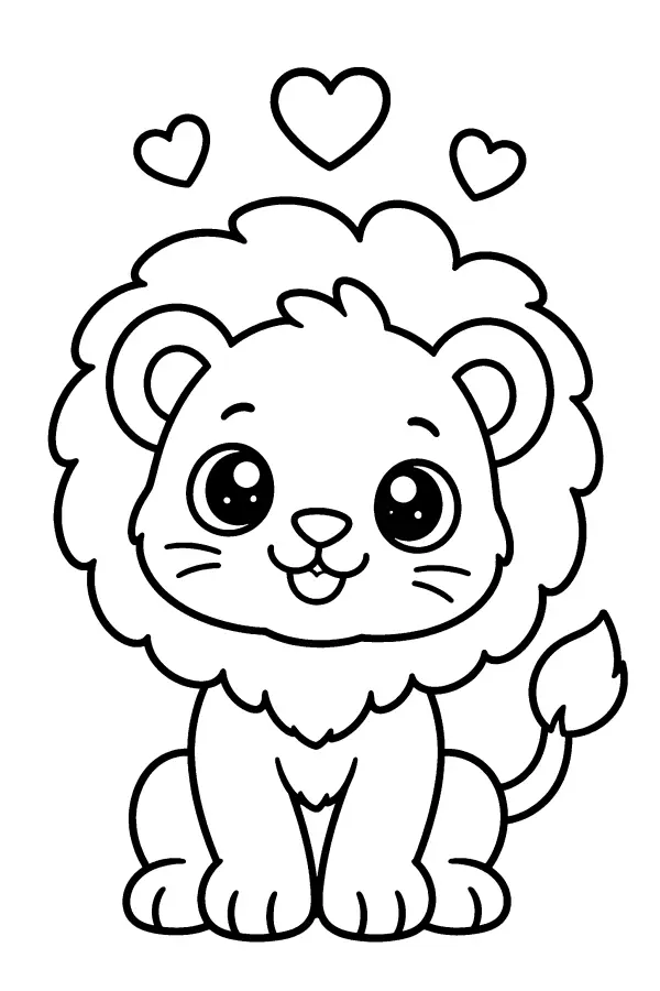 Hearted Lion Cub