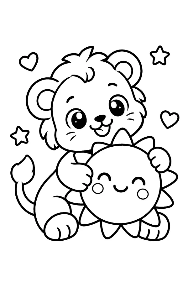 Lion Cub Sun Hug
