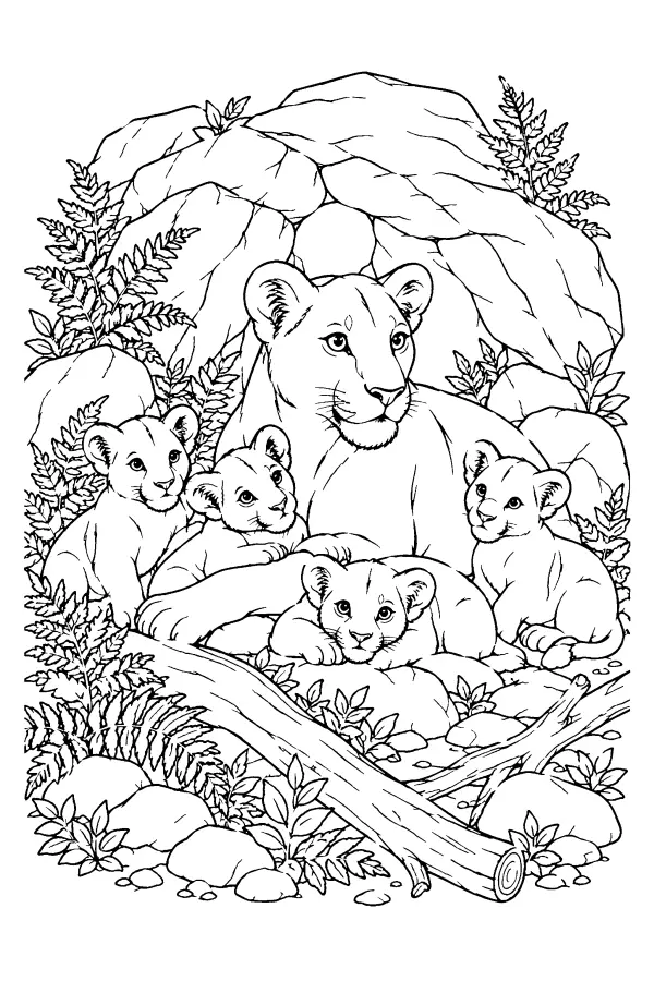 Lioness Den Scene