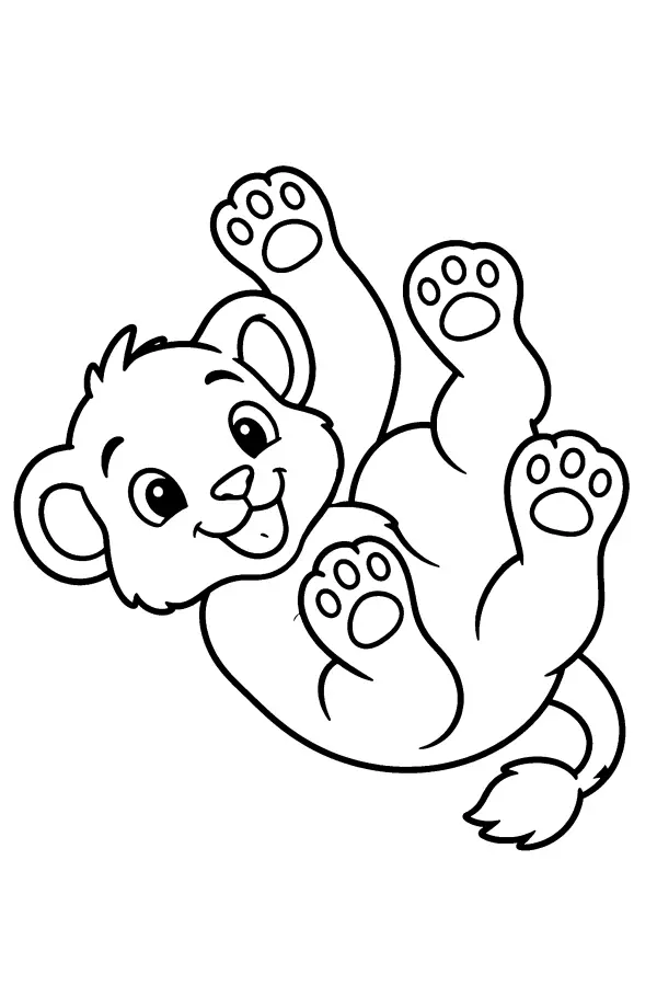 Playful Lion Cub