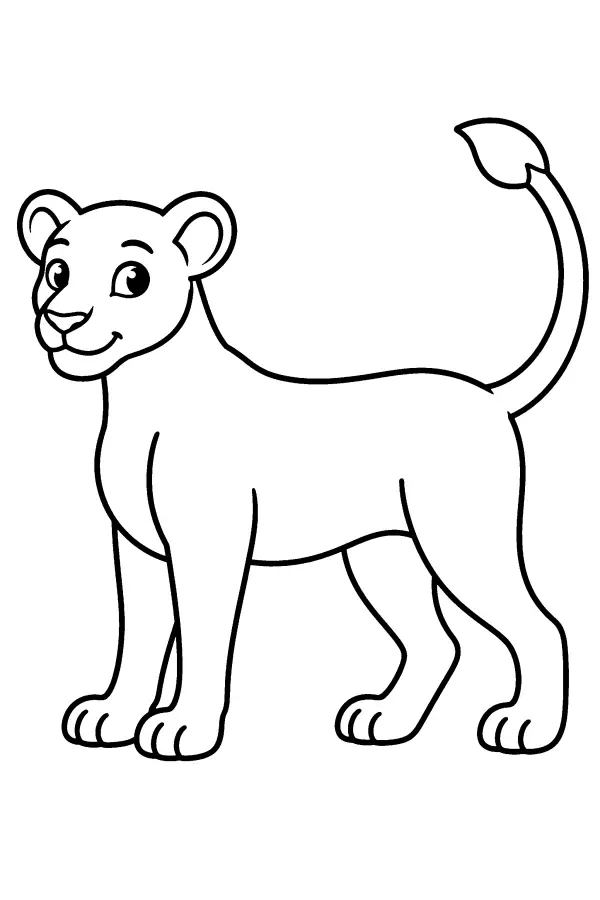Standing Lioness