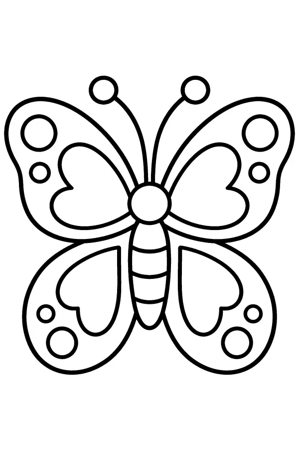 Coloriage d’un mandala en forme de papillon