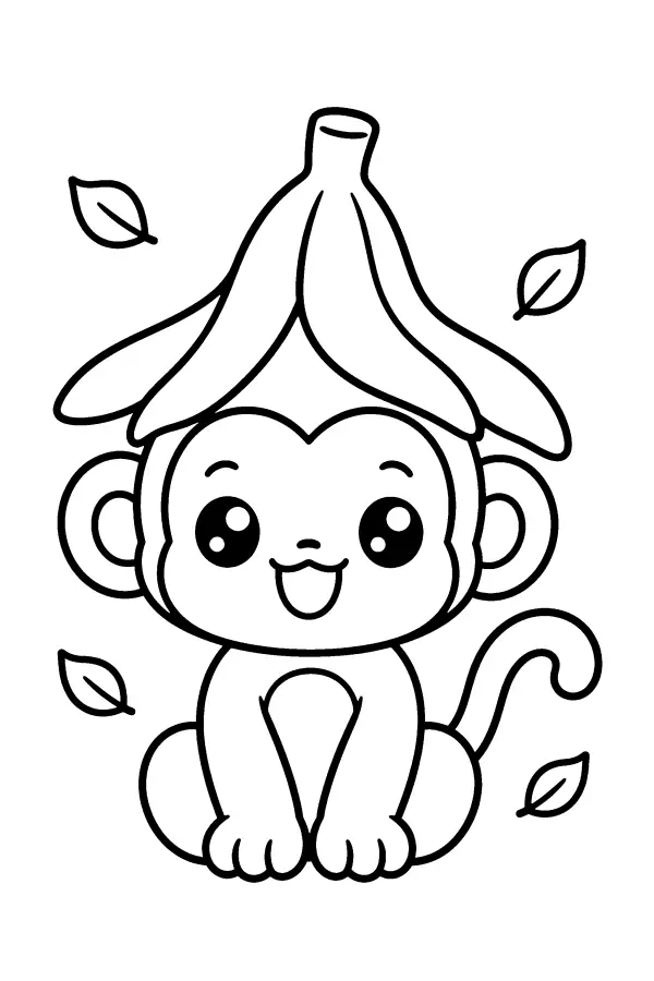 Banana Hat Monkey