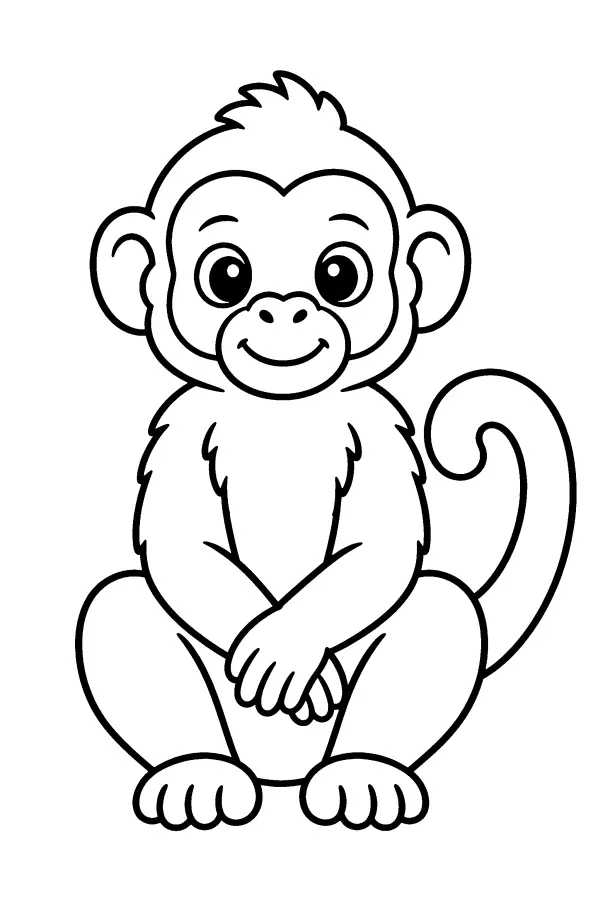 Folded Hands Monkey