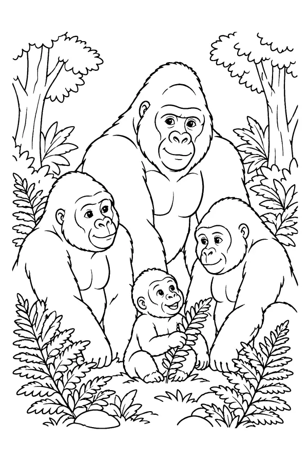 Gorilla Family Grove