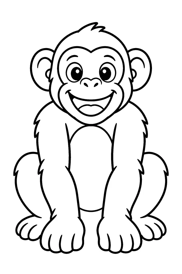 Grinning Chimpanzee