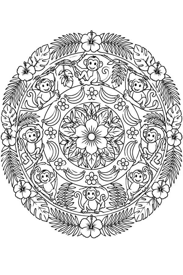 Jungle Monkey Circle