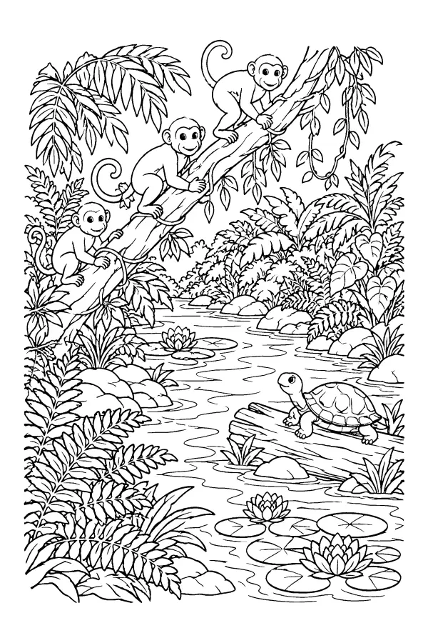 Jungle River Monkeys