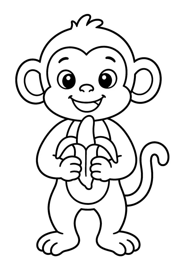 Monkey With Banana