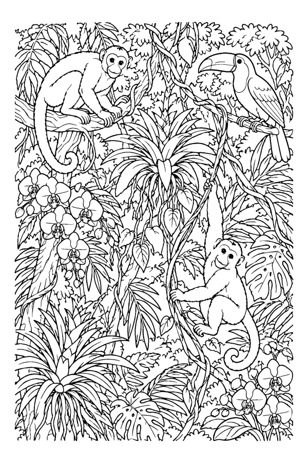 Rainforest Canopy Scene