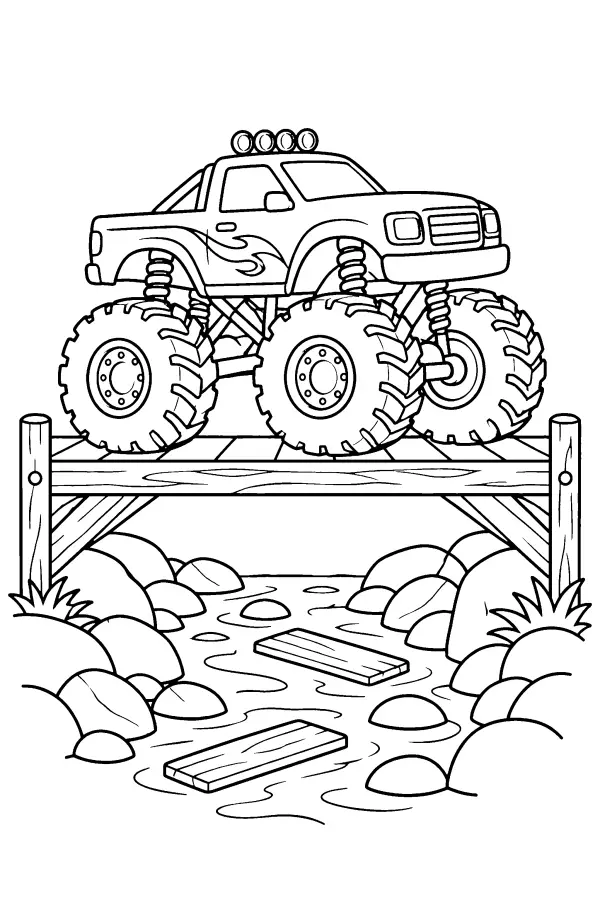Bridge Crossing Truck