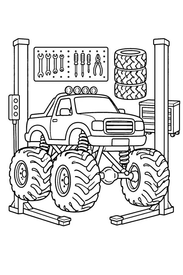 Garage Lift Truck